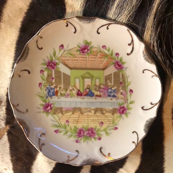 Vintage Other - Vintage last supper decorative porcelain plate